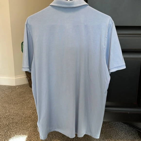 Ted Baker London Cotton/Modal Polo, Light Blue, Size 5-XL, EUC - Picture 7 of 7